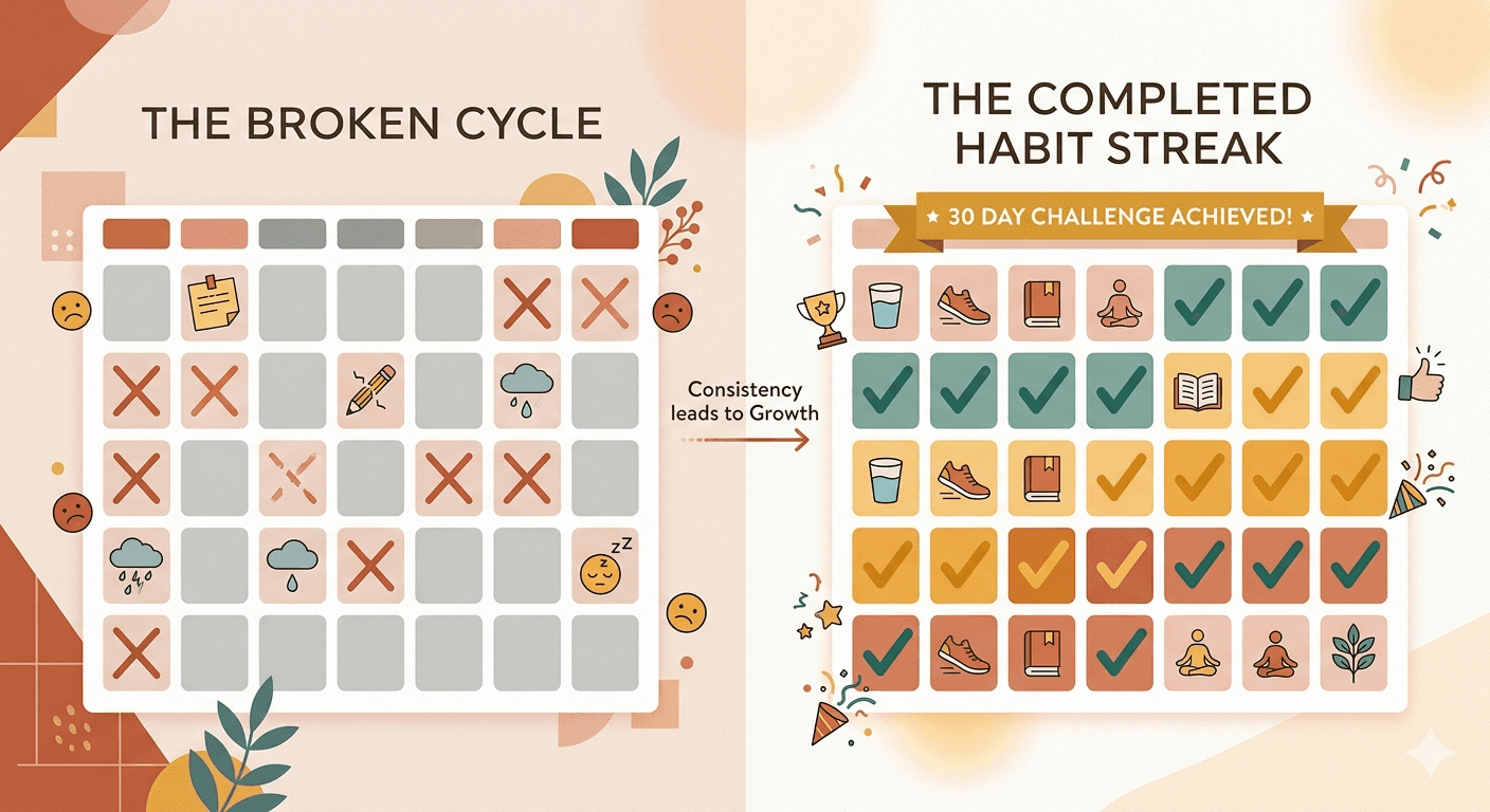 Why People Fail to Stick to Their Habits ?